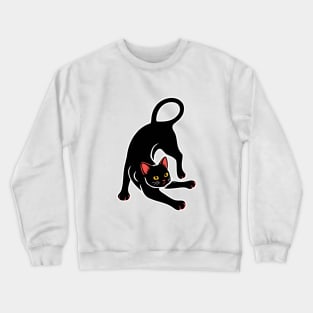 Black Cat Crewneck Sweatshirt